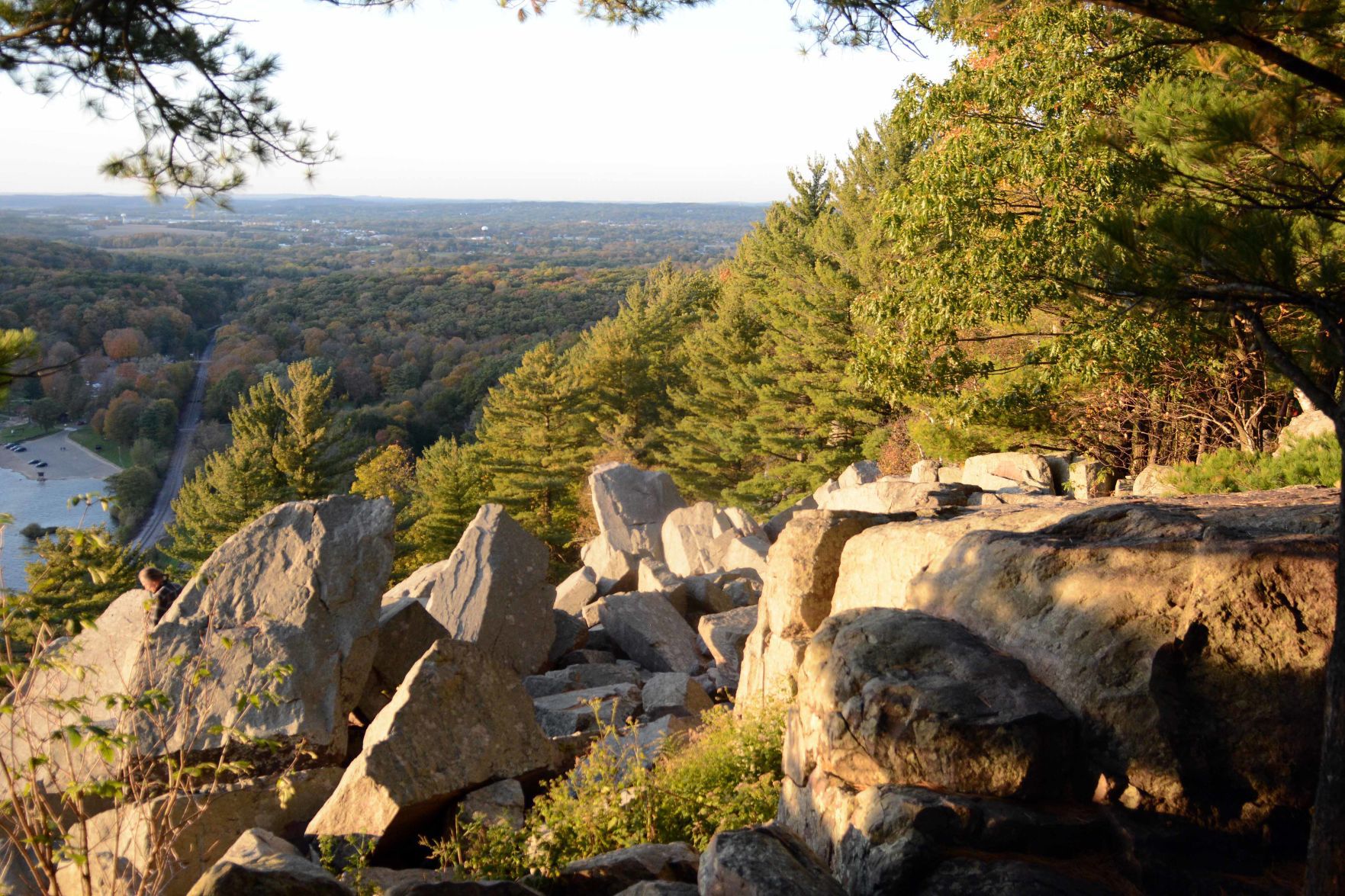 Devil's Lake shows autumn colors, Oct. 18